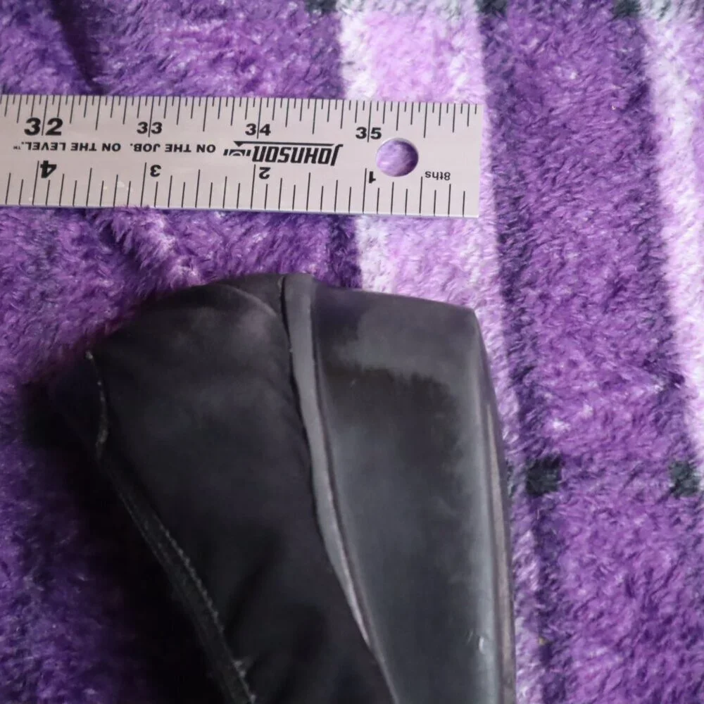 ROSE LOW WEDGES 7.5 Anne Klein Sport Office Work Black Dressy Party Bridesmaid